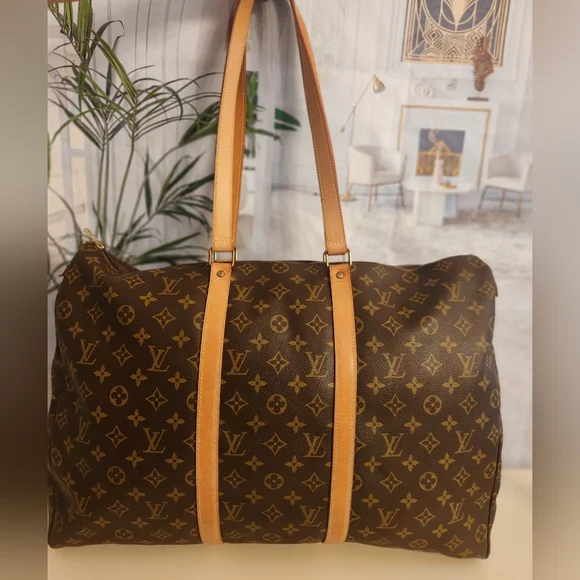 Louis Vuitton Sac Flanerie 50 Monogram Women's Bag...Huge Stunning LV Bag! - Picture 4 of 16